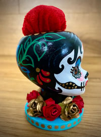 Image 4 of Day of the Dead Doll Pin Cushion