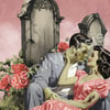 Cemetery Lovers // Retro Art Print