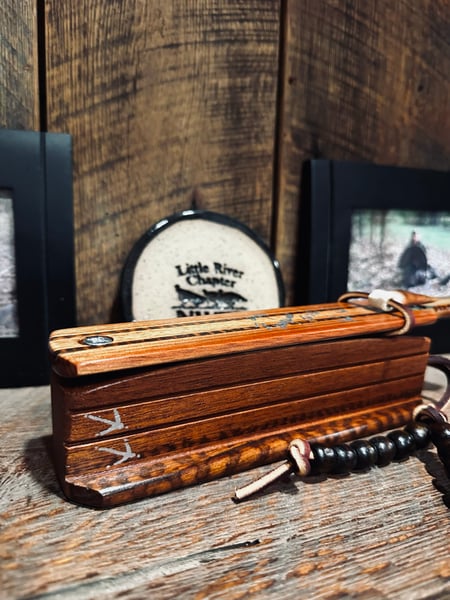 Image of Bloodwood/Mahogany with Snakewood inlay
