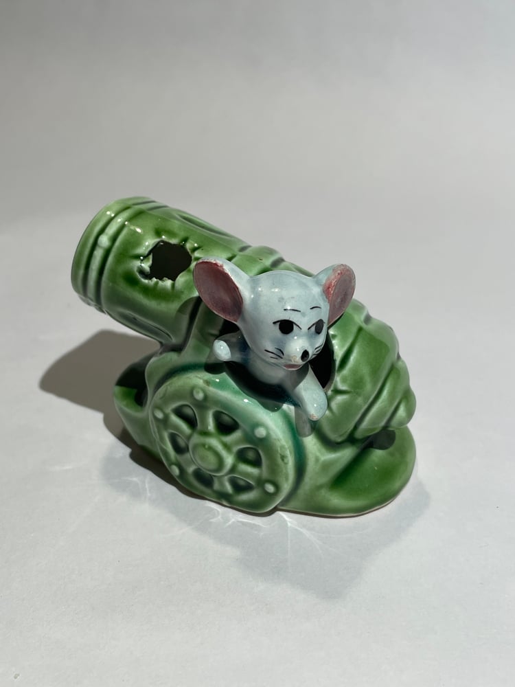 Image of Small Canon Mouse Ceramic Trinket Decor 