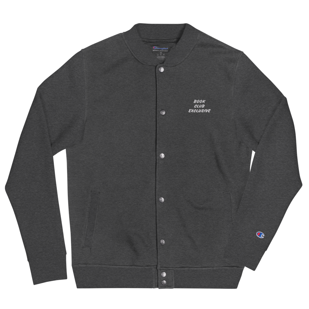 BOOK CLUB EXCLUSIVE Embroidered Champion Bomber Jacket