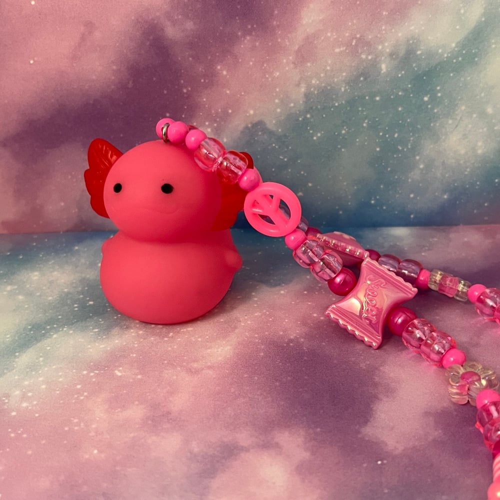 Image of Axolotl Kandi Necklace Collection Kawaii