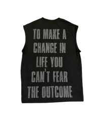 Image 2 of Black and Gray Fearless Tee