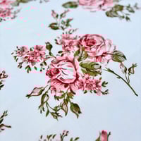 Image 2 of Made to Order - 'Yvette' Romantic Warm Pink Floral Clusters Vintage Style Eiderdown
