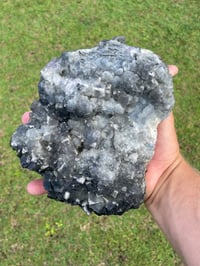 Image 5 of Double Sided Cubic Fluorite & Druzy Quartz #964