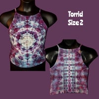 Image 2 of Torrid Size 2 Mandala Dyed High Neck Foxy Crop