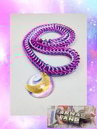 Image 1 of Dreamy Moon Chainmaille Necklace 