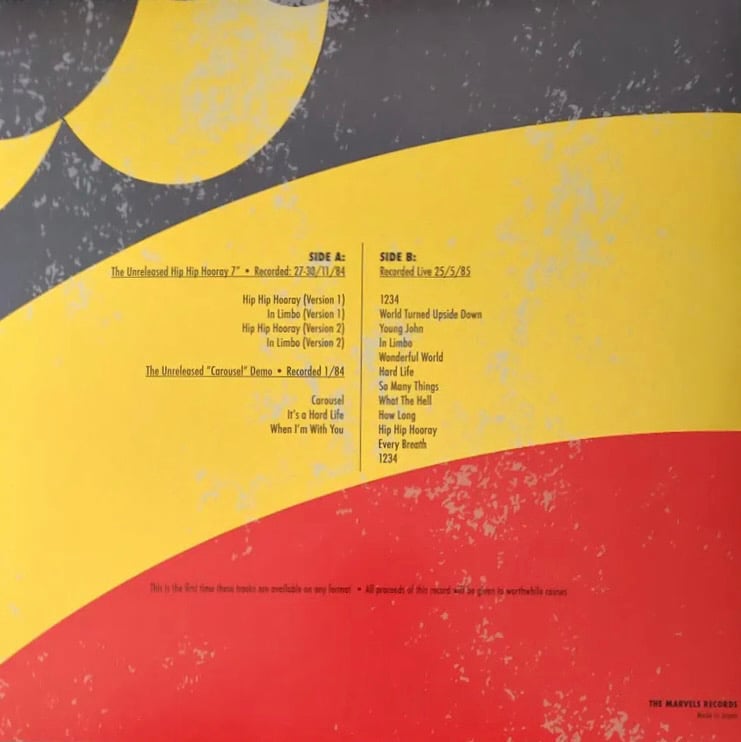 Omega Tribe - “The Unreleased Hip Hip Hooray And Carousel + Live '85” LP (Import/Fanclub)