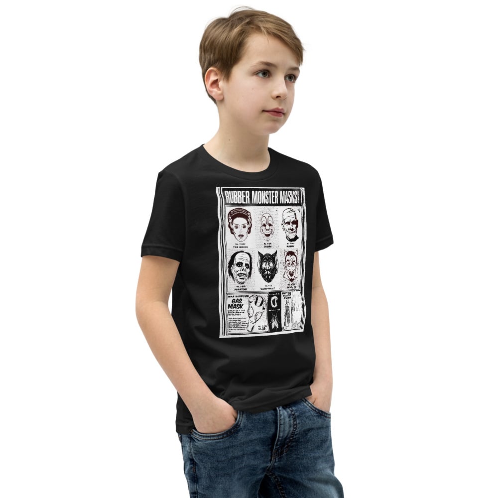 ‘RUBBER MONSTER MASKS #3 - KIDS T-SHIRT