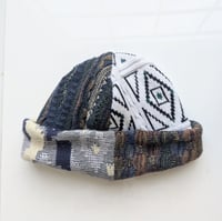 Image 1 of Upcycled Reversible Beanie Cotton Blend 40