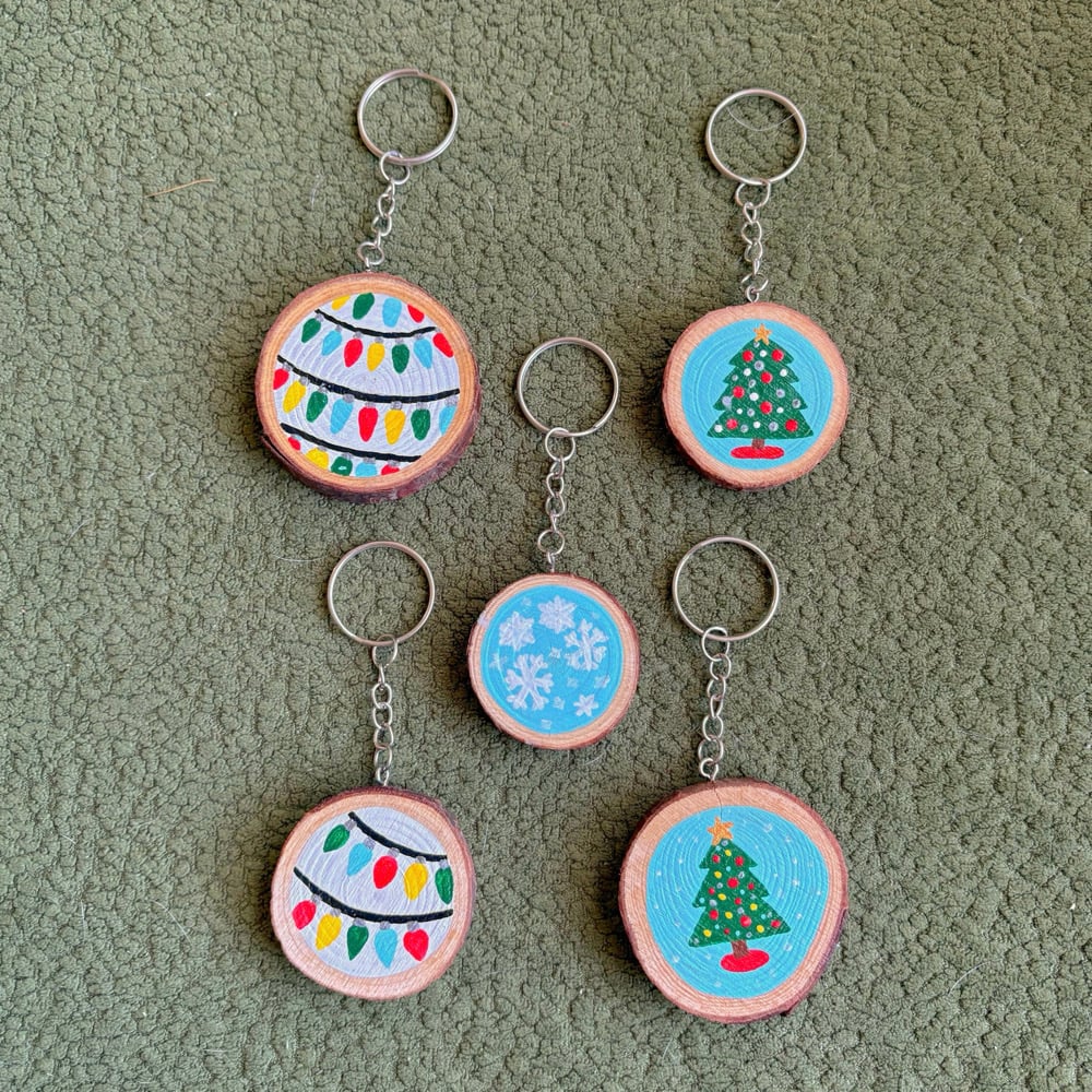 Image of christmas keychains