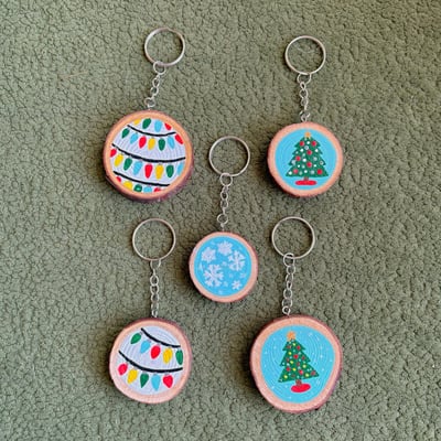 Image of christmas keychains