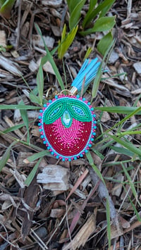 Image 2 of Bright and cheerful strawberry purse charm