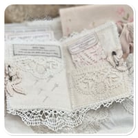 Image 11 of slow stitch kit - Rose Fabric sewing book and needle book