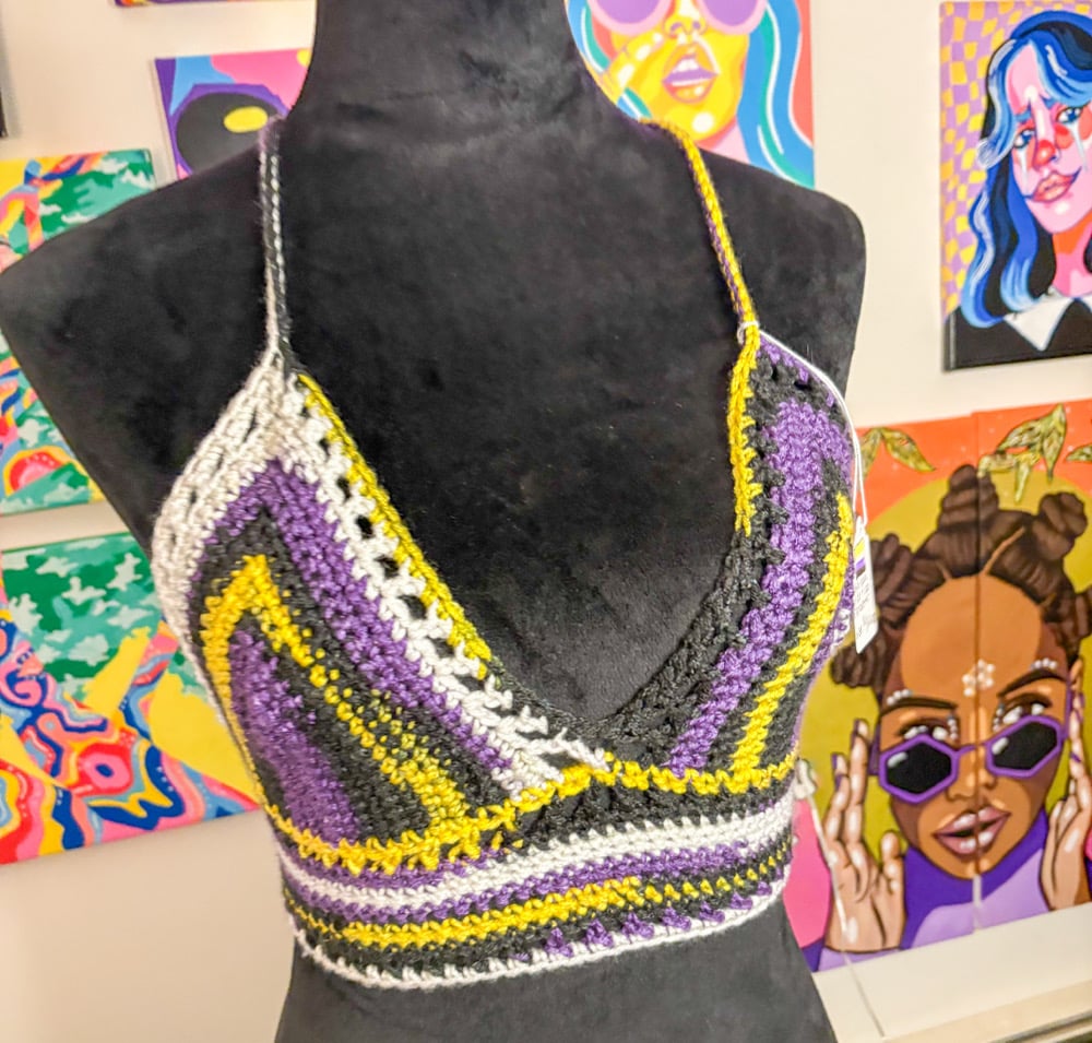 Image of Nonbinary Pride Flag Bralette
