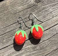 Image 2 of Strawberry earrings