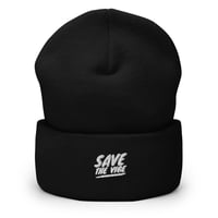 Image 1 of Save the Vibe Cuffed Beanie