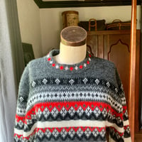 Image 6 of Orlon Campus Fair Isle Sweater Medium