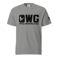 Image 4 of OWG - Left sleeve American flag unisex garment-dyed heavyweight t-shirt 