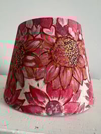Image 2 of The Lavinia - hand painted fabric shade, base width 20cm