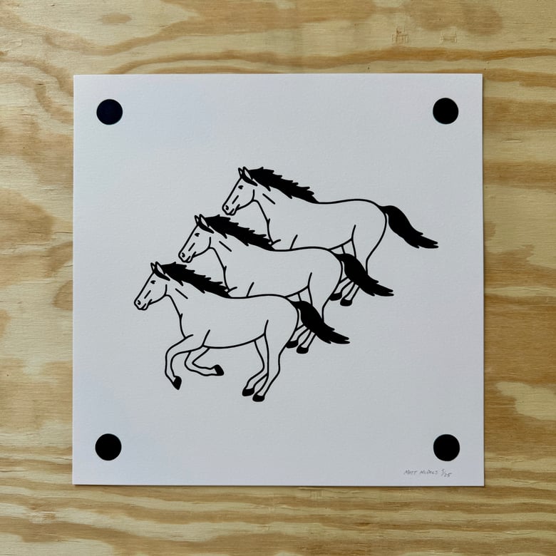 Image of “Horses, Horses, Horses” print