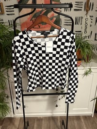 Image 1 of NWT forever 21 checker soft tee 