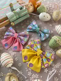 Image 4 of Easter Eggs Handprinted Sailor Bows / Bow Ties