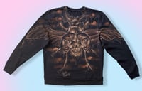 Image 1 of “BEETLE” BLEACH PAINTED SWEATSHIRT LARGE