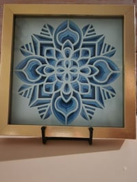 Image 1 of Harmony in blue mandala