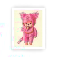 pink monkey ~ art print