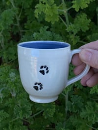 Image 3 of Paw print small mug