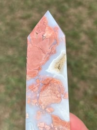 Image 4 of Pink Petal Agate Obelisk #2501