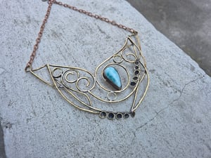 Necklace "Wind of the sky"