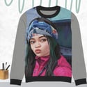 Knitted crew neck sweater