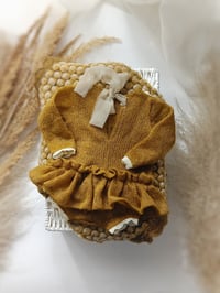 Image 2 of Photo prop - newborn body-dress for photoshoot - Mollie - mustard