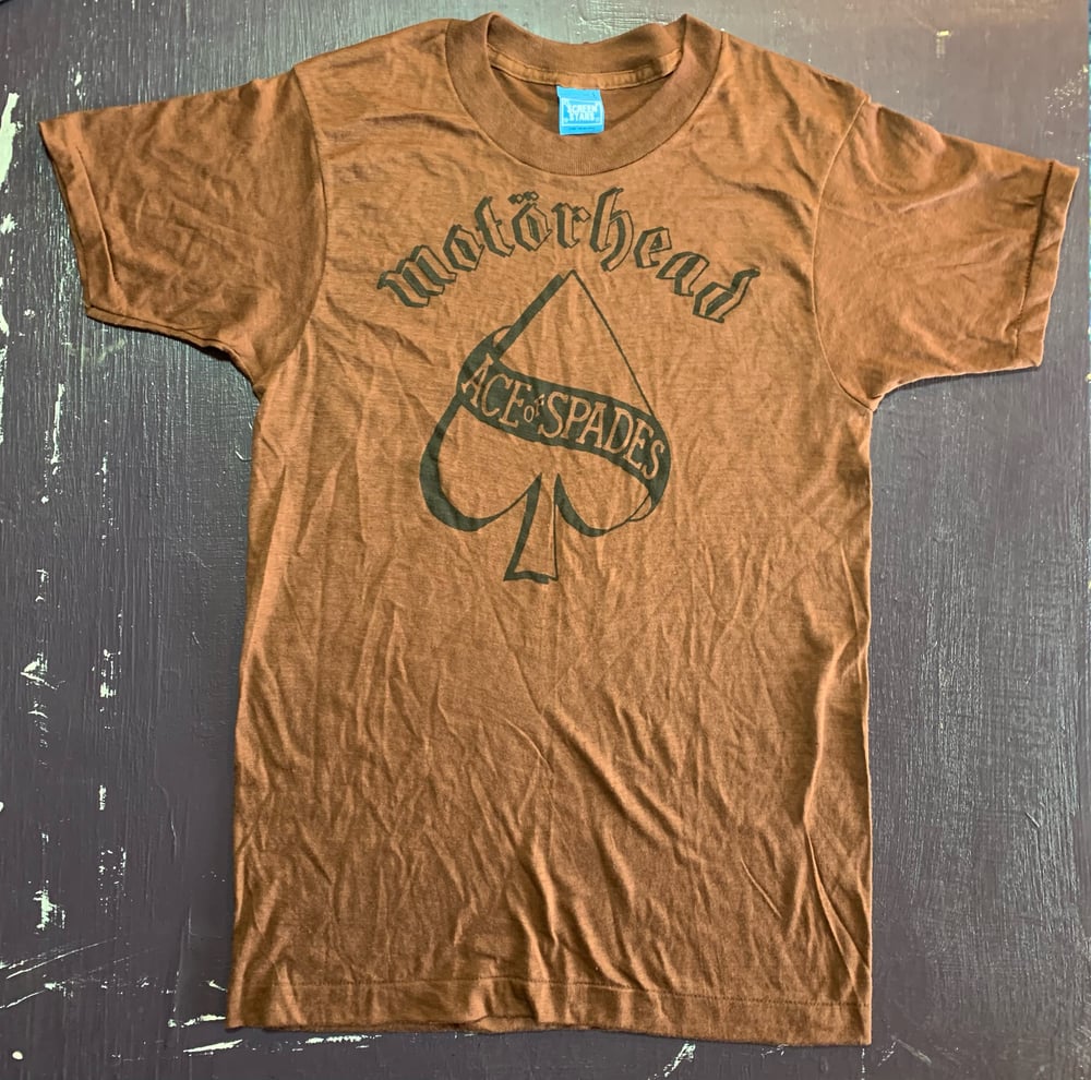 70's ScreenStars Men's SMALL Brown Motörhead MUTHA FUCKER