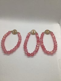 Image 12 of  Christian Frosted Beaded Bracelets 