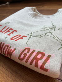 Image 5 of Life of a Snow Girl Skier Kids Crewneck