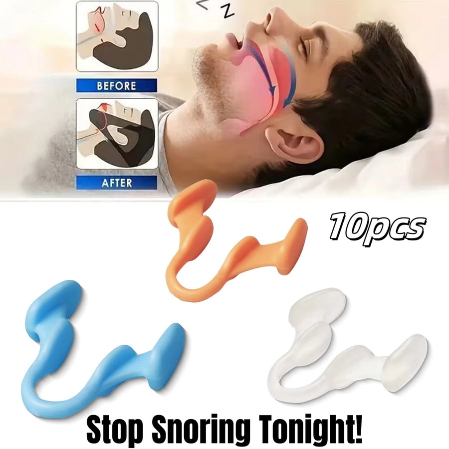 Image of 2/4/6/8/10Pcs Nose Clip Anti Snoring Soft Nasal Dilator Stop Snore Device for Aid Easy Breathe Impro