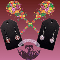 Image 1 of Pendant Earrings-Lacrosse Lightning