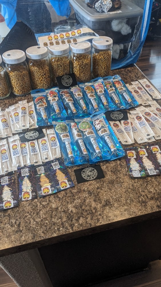 Image of 2x 10cc Golden Teacher+Enigma Liquid Cultures+1x GT Spore Print+1x GT Spore Swab Starter Kit 