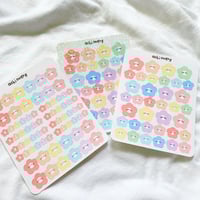 Image 1 of Pastel flower blobs stickers