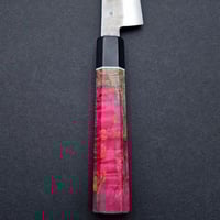 Image 3 of Petty knife pink & grey Wa handle