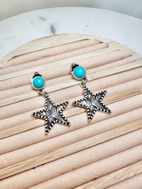 Image 4 of Silver Star Earrings