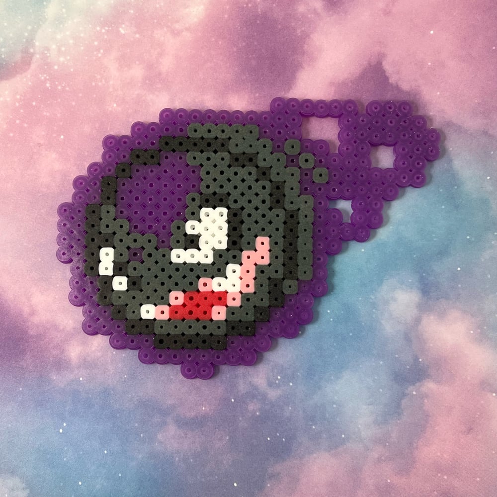 Image of Gastly Perler Kandi Magnet Decor Locker Fridge