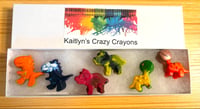 Dinosaur crayons