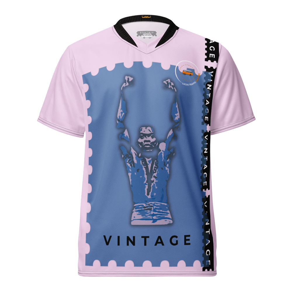 LAGOS TRAFFIC VINTAGE COUTURE TEE (ICONIC FELA STANCE - PINK)