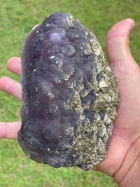 Image 12 of Purple Botryoidal Fluorite With Cubic Pyrite Specimen #447 