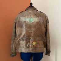 Image 1 of painted Vintage Leather Jacket