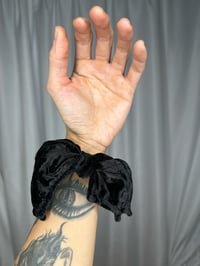 Image 1 of Black Bat Wing Scrunchie Ready To Ship 